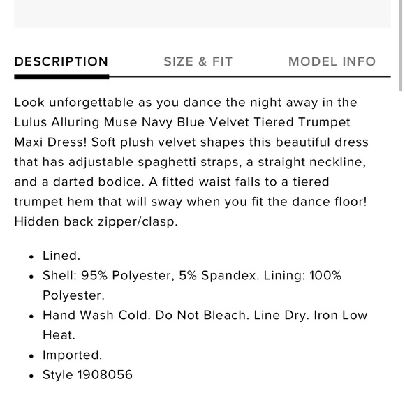 Lulus Alluring Muse Navy Blue Velvet Tiered Trumpet Maxi Dress - Picture 4 of 10